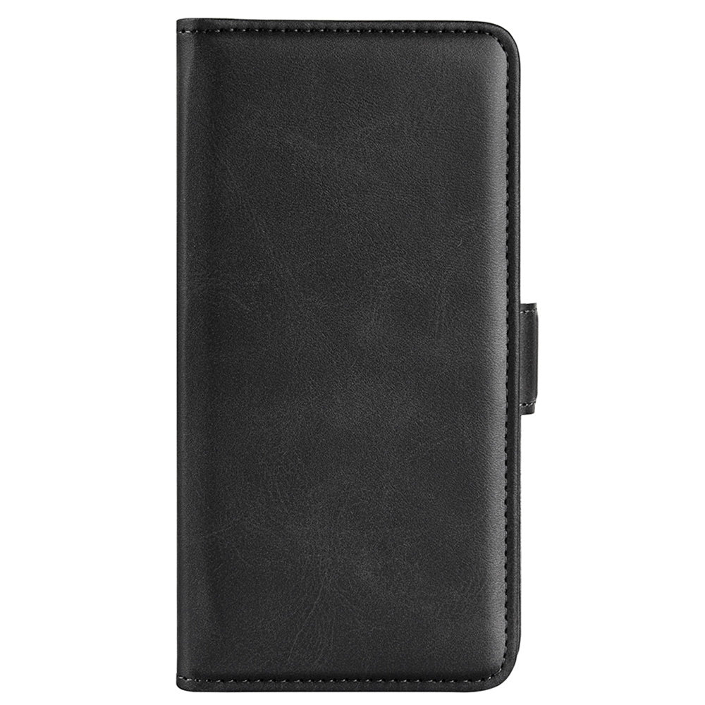 For Wiko T50 4G Double Magnetic Clasp Phone Case Shockproof Textured PU Leather TPU Wallet Stand Cover