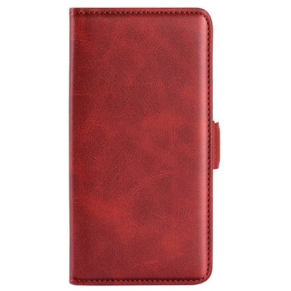 For Wiko T50 4G Double Magnetic Clasp Phone Case Shockproof Textured PU Leather TPU Wallet Stand Cover