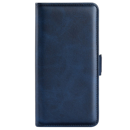 For Wiko T50 4G Double Magnetic Clasp Phone Case Shockproof Textured PU Leather TPU Wallet Stand Cover