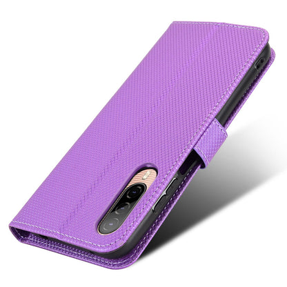 For HTC Desire 22 Pro 5G Drop-proof Phone Flip Wallet Case Non-slip Grip Diamond Texture PU Leather Cover Stand Card Holder with Wrist Strap