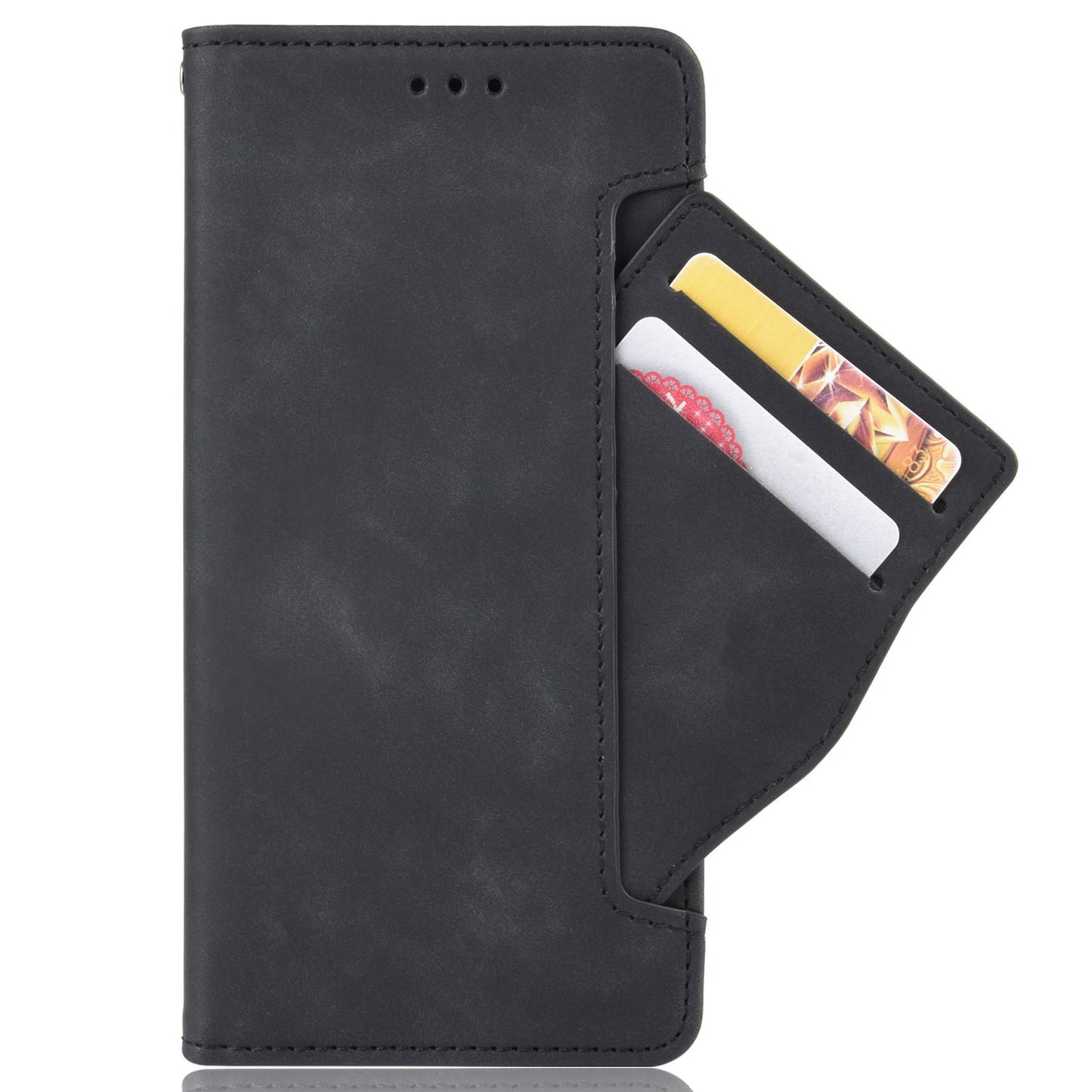 For HTC Desire 22 Pro 5G Bump Proof PU Leather Flip Wallet Case Multiple Card Slots Stand Magnetic Mobile Phone Cover