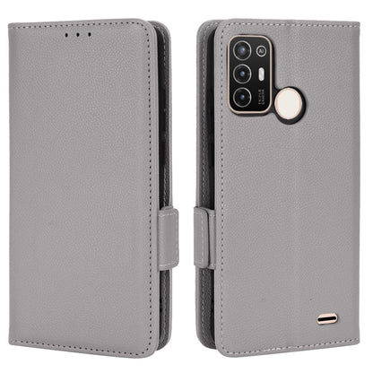 For ZTE Blade A52 Fall Proof Cell Phone Case Magnetic Wallet Stand PU Leather Litchi Texture Shell