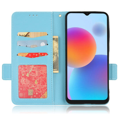 For ZTE Blade A52 Fall Proof Cell Phone Case Magnetic Wallet Stand PU Leather Litchi Texture Shell