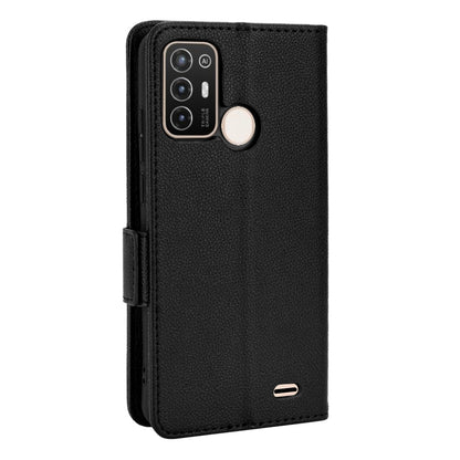 For ZTE Blade A52 Fall Proof Cell Phone Case Magnetic Wallet Stand PU Leather Litchi Texture Shell