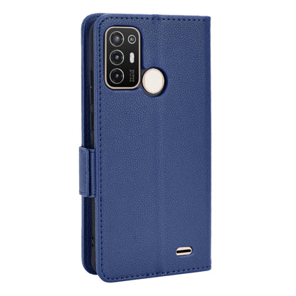 For ZTE Blade A52 Fall Proof Cell Phone Case Magnetic Wallet Stand PU Leather Litchi Texture Shell