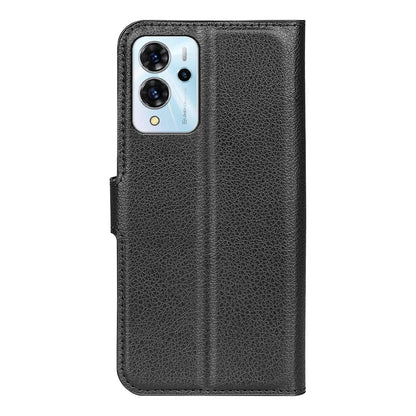 For ZTE Blade V40 Pro Shockproof Litchi Texture Folio Flip Phone Case PU Leather TPU Wallet Stand Cover