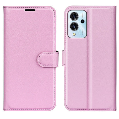 For ZTE Blade V40 Pro Shockproof Litchi Texture Folio Flip Phone Case PU Leather TPU Wallet Stand Cover