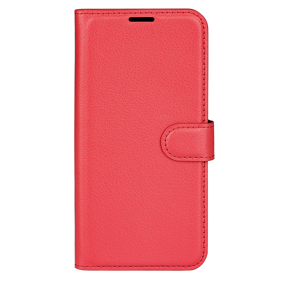 For ZTE Blade V40 Pro Shockproof Litchi Texture Folio Flip Phone Case PU Leather TPU Wallet Stand Cover