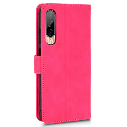 For HTC Desire 22 Pro 5G Drop-proof PU Leather Folio Flip Case Skin-touch Feeling Stand Wallet Phone Cover with Strap