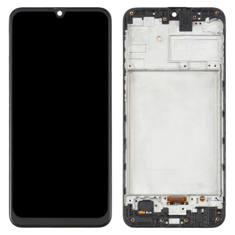 For Samsung Galaxy M21 M215 / M30s M307 / M31 M315 / M30 M305 Grade C OLED Screen and Digitizer Assembly + Frame (without Logo)