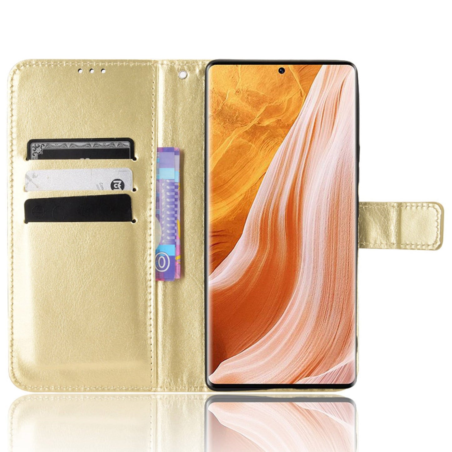 For ZTE Axon 40 Pro 5G Crazy Horse Texture Magnetic Handbag PU Leather Wallet Stand Inner TPU Anti-Scratch Flip Cover with Strap