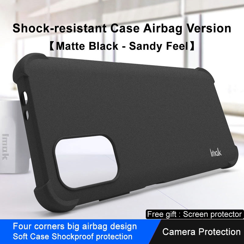 IMAK for Nokia G11 / G21 Soft TPU Case Matte Airbag Anti-drop Protection Cover with Screen Protector