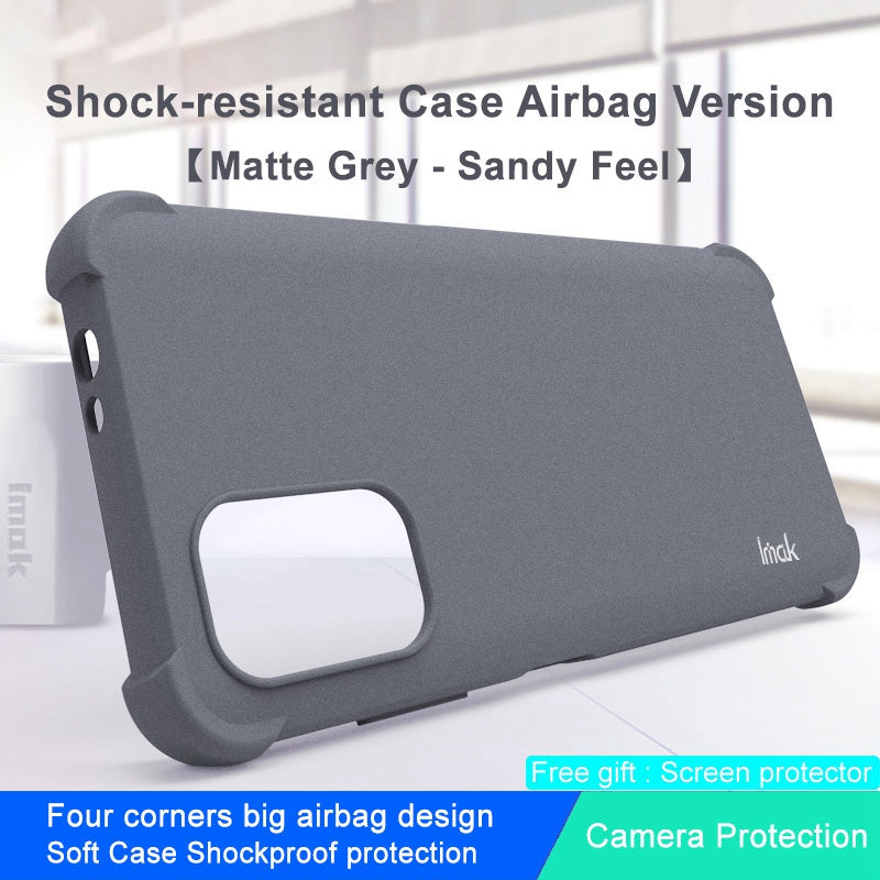 IMAK for Nokia G11 / G21 Soft TPU Case Matte Airbag Anti-drop Protection Cover with Screen Protector