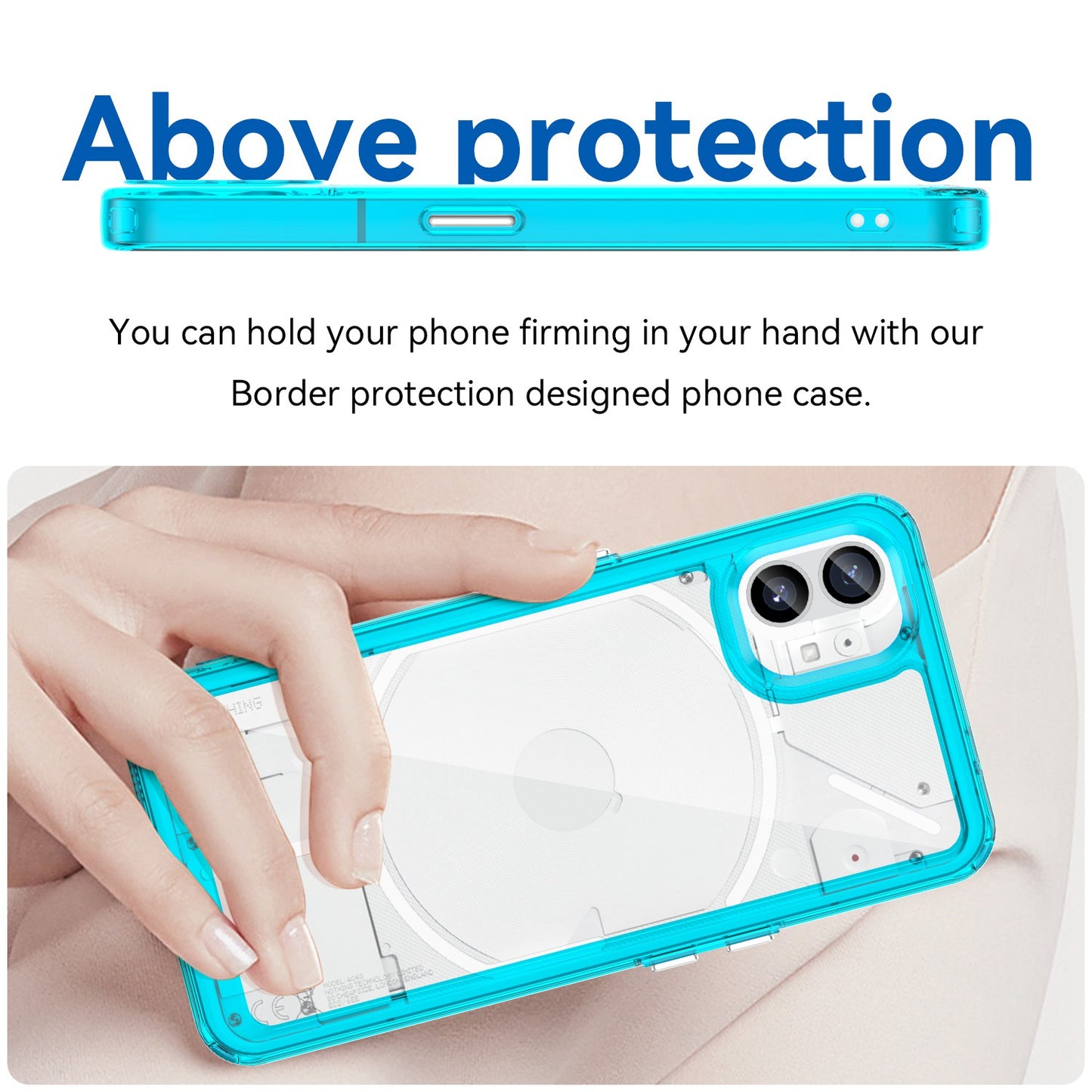 Anti-drop Phone Case for Nothing phone (1) 5G, Scratch-resistant Hybrid TPU + Acrylic Back Cover