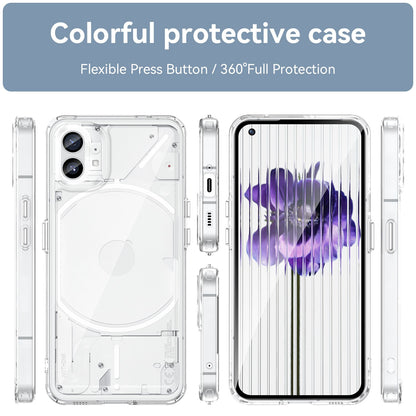 Anti-drop Phone Case for Nothing phone (1) 5G, Scratch-resistant Hybrid TPU + Acrylic Back Cover