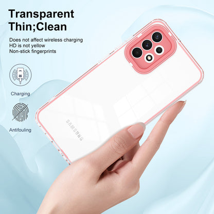 For Samsung Galaxy A52 4G / A52 5G / A52s 5G 3-in-1 Design Clear TPU + PC Phone Drop-proof Case Anti-scratch Back Cover