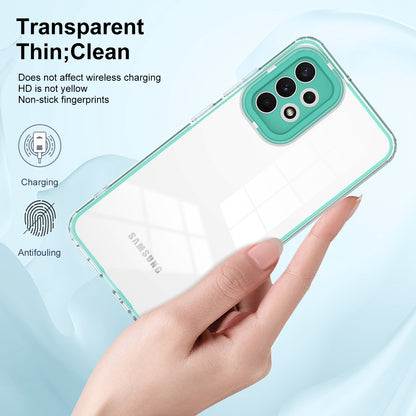 For Samsung Galaxy A52 4G / A52 5G / A52s 5G 3-in-1 Design Clear TPU + PC Phone Drop-proof Case Anti-scratch Back Cover