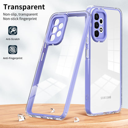 For Samsung Galaxy A52 4G / A52 5G / A52s 5G 3-in-1 Design Clear TPU + PC Phone Drop-proof Case Anti-scratch Back Cover