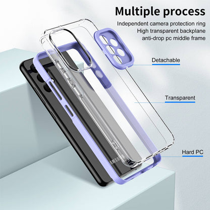 For Samsung Galaxy A52 4G / A52 5G / A52s 5G 3-in-1 Design Clear TPU + PC Phone Drop-proof Case Anti-scratch Back Cover