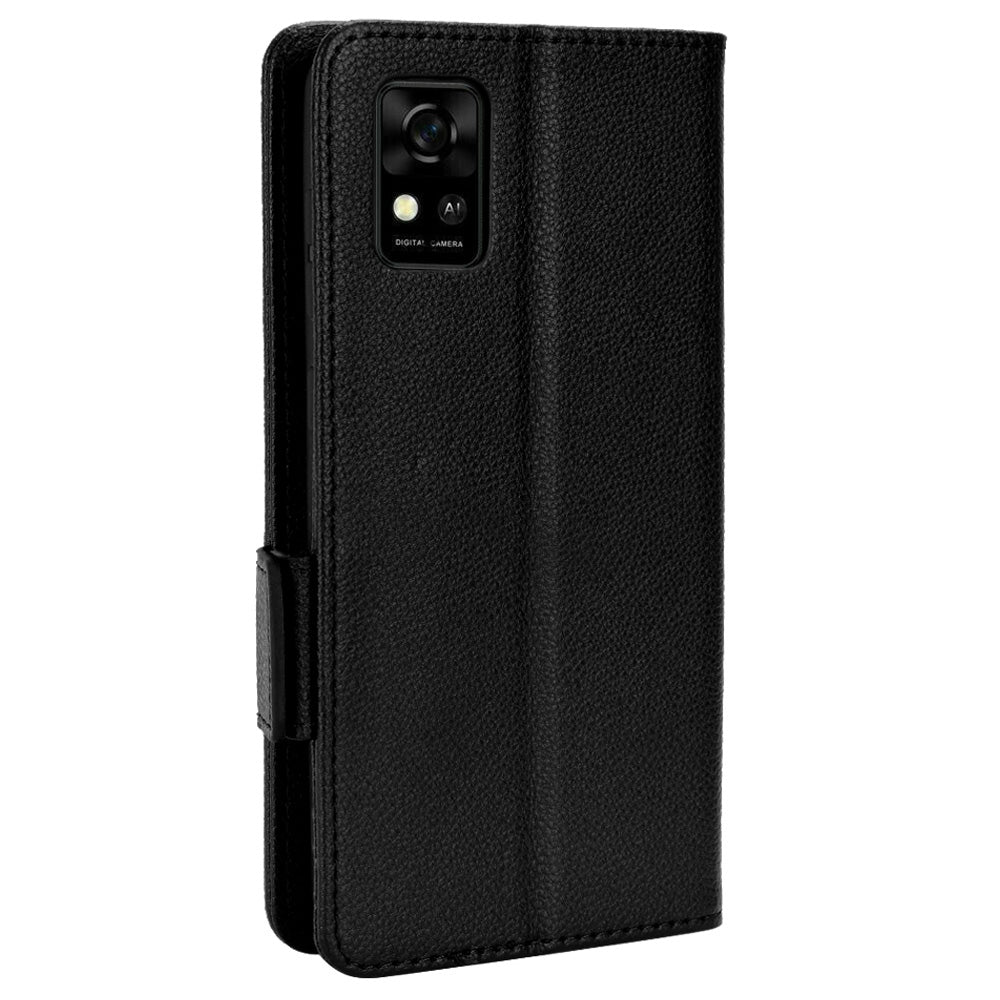 For ZTE Avid 589 / Avid Z589 Z5158 Full Protection Leather Case Litchi Texture Dual Magnetic Clasp Phone Cover with Stand Wallet