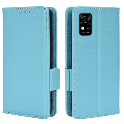 For ZTE Avid 589 / Avid Z589 Z5158 Full Protection Leather Case Litchi Texture Dual Magnetic Clasp Phone Cover with Stand Wallet