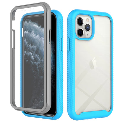 For iPhone 11 Pro 5.8 inch Hard PC + Soft TPU Hybrid Cover Anti-drop Phone Case with PET Screen Protector