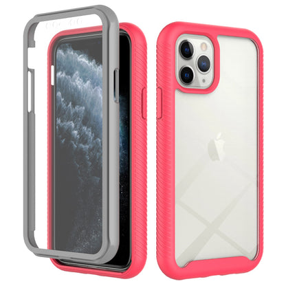 For iPhone 11 Pro 5.8 inch Hard PC + Soft TPU Hybrid Cover Anti-drop Phone Case with PET Screen Protector