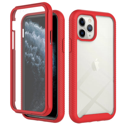 For iPhone 11 Pro 5.8 inch Hard PC + Soft TPU Hybrid Cover Anti-drop Phone Case with PET Screen Protector