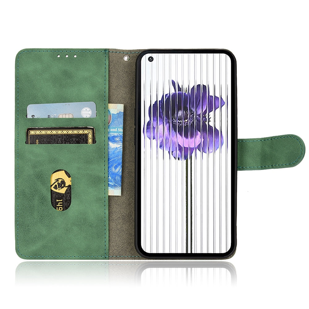 For Nothing phone (1) 5G Anti-drop Phone Flip Case Skin-touch Feeling Full Protection PU Leather Stand Magnetic Clasp Phone Cover with Strap