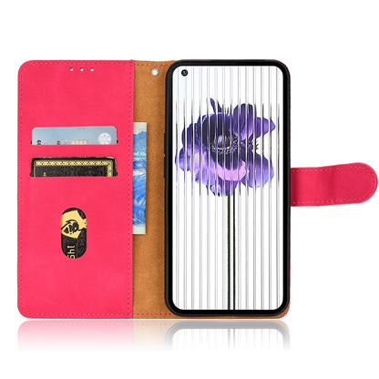 For Nothing phone (1) 5G Anti-drop Phone Flip Case Skin-touch Feeling Full Protection PU Leather Stand Magnetic Clasp Phone Cover with Strap