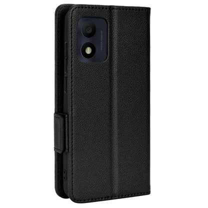 Litchi Texture Phone Cover for Alcatel 1B (2022) / TCL 303, PU Leather Folio Flip Case with Wallet Stand