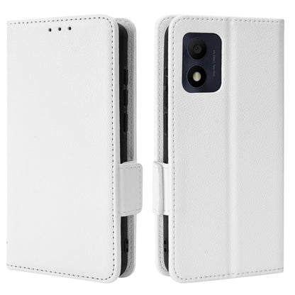 Litchi Texture Phone Cover for Alcatel 1B (2022) / TCL 303, PU Leather Folio Flip Case with Wallet Stand