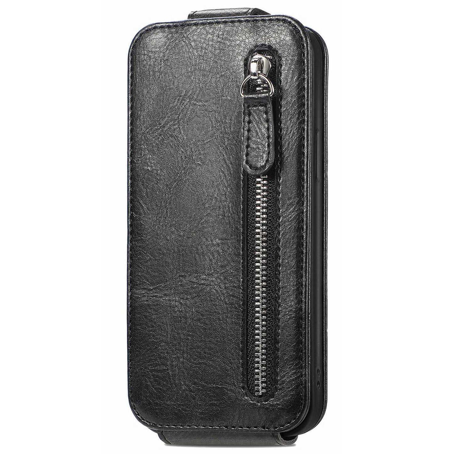 For Nothing phone (1) 5G PU Leather Zipper Vertical Flip Wallet Case Magnetic Closure Stand Protective Cover