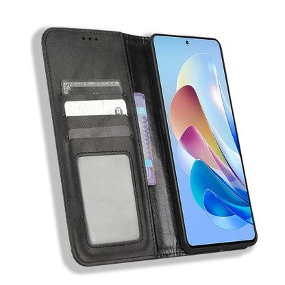 For ZTE nubia Z40S Pro 5G Vintage PU Leather Phone Case Flip Wallet Cover Stand Protective Shell