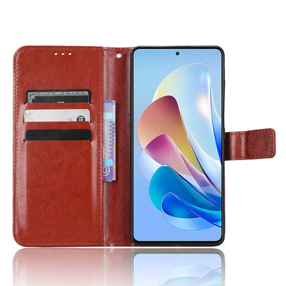 Protective Phone Case For ZTE nubia Z40S Pro 5G, Anti-drop Phone Cover Crazy Horse Texture Wallet Stand Shell