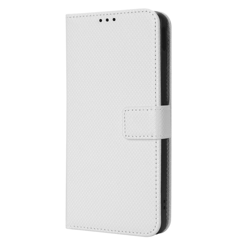 Shockproof Phone Wallet Case For ZTE nubia Z40S Pro 5G Diamond Texture PU Leather Cell Phone Cover with Strap