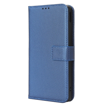 Shockproof Phone Wallet Case For ZTE nubia Z40S Pro 5G Diamond Texture PU Leather Cell Phone Cover with Strap