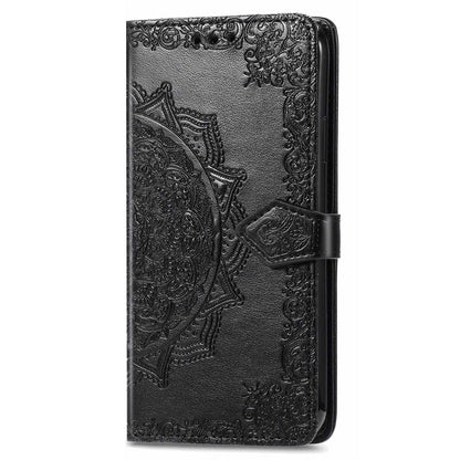 For Nokia X10 5G / X20 5G PU Leather Flip Phone Case Mandala Pattern Embossed Magnetic Closure Stand Folio Wallet Cover with Strap