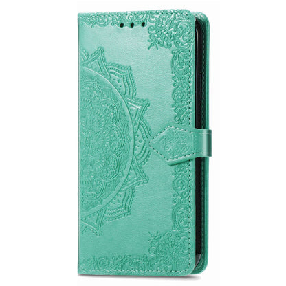 For Nokia X10 5G / X20 5G PU Leather Flip Phone Case Mandala Pattern Embossed Magnetic Closure Stand Folio Wallet Cover with Strap