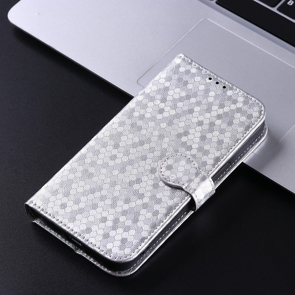 Dot Pattern Imprinted Case for Asus ROG Phone 5, PU Leather Stand Wallet Well-protected Phone Cover