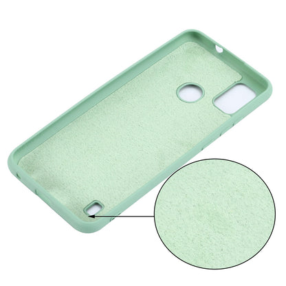 Liquid Silicone Phone Case for ZTE Blade A51, Thickening Design Soft Microfiber Lining Cushion Cellphone Guard Protective Cover