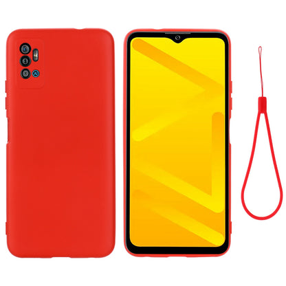 Liquid Silicone Phone Case for ZTE Blade A71, Collision Resistant Thickening Design Soft Microfiber Lining Cushion Protective Cover