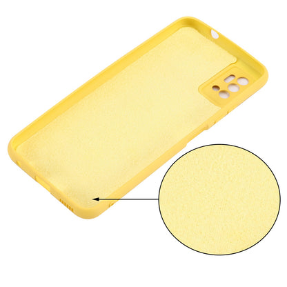 Liquid Silicone Phone Case for ZTE Blade A71, Collision Resistant Thickening Design Soft Microfiber Lining Cushion Protective Cover