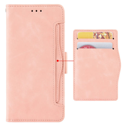 Multiple Card Slots Phone Case For ZTE nubia Red Magic 7S Pro 5G, Anti-scratch PU Leather Flip Wallet Case with Dual Magnetic Clasp Phone Cover