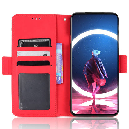 Multiple Card Slots Phone Case For ZTE nubia Red Magic 7S Pro 5G, Anti-scratch PU Leather Flip Wallet Case with Dual Magnetic Clasp Phone Cover