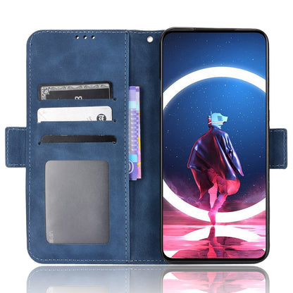 Multiple Card Slots Phone Case For ZTE nubia Red Magic 7S Pro 5G, Anti-scratch PU Leather Flip Wallet Case with Dual Magnetic Clasp Phone Cover