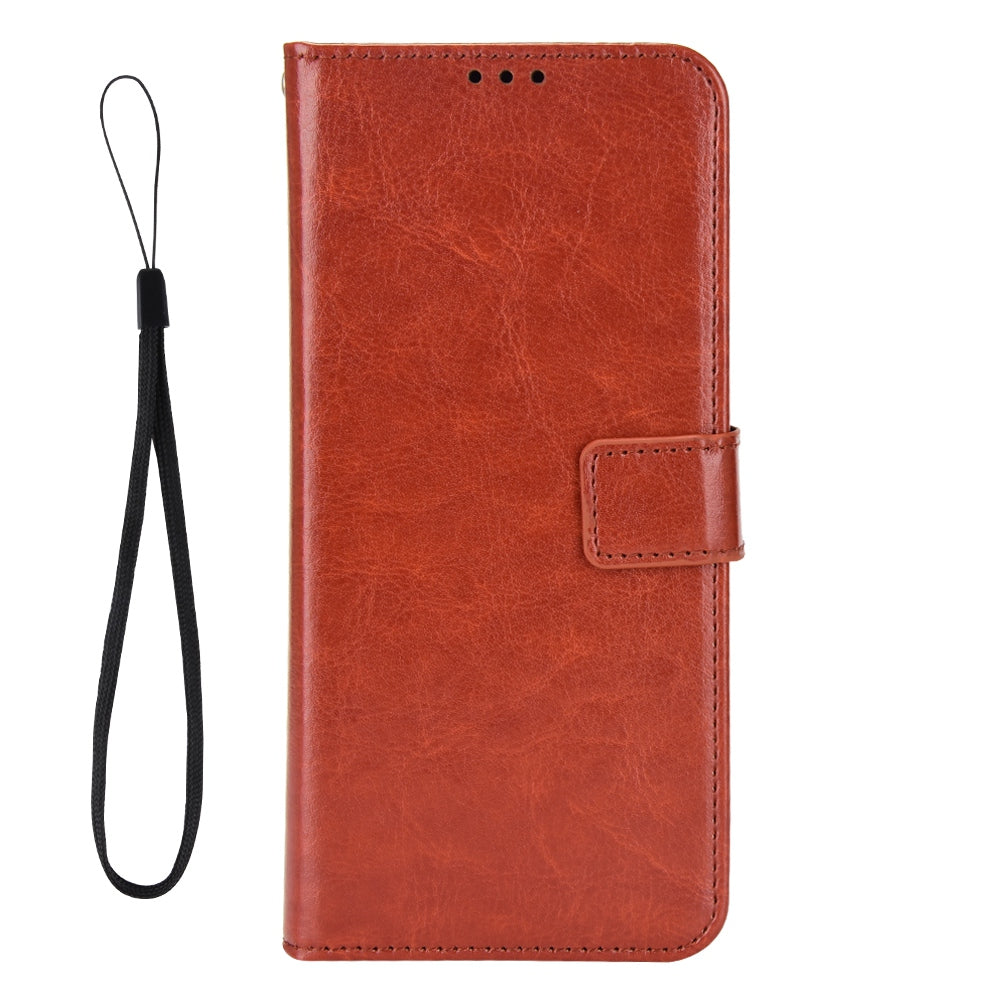 Crazy Horse Texture Phone Case for ZTE nubia Red Magic 7S Pro 5G, Anti-wear PU Leather Phone Flip Wallet Stand Protective Cover