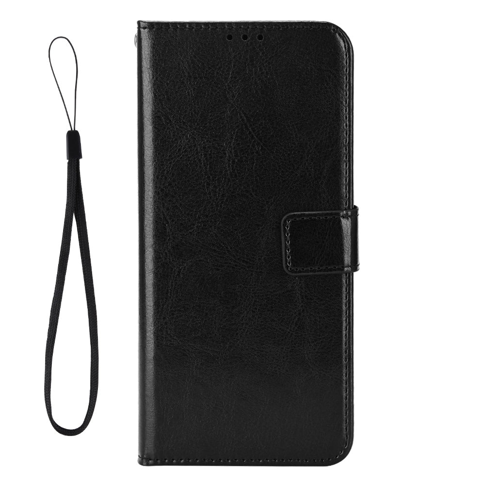 Crazy Horse Texture Phone Case for ZTE nubia Red Magic 7S Pro 5G, Anti-wear PU Leather Phone Flip Wallet Stand Protective Cover