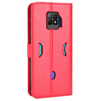 Crazy Horse Texture Phone Case for ZTE nubia Red Magic 7S Pro 5G, Anti-wear PU Leather Phone Flip Wallet Stand Protective Cover