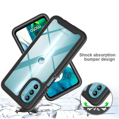 For Motorola Moto G52 4G / G82 5G Acrylic + PC + TPU Phone Case Drop-proof Transparent Protective Cover